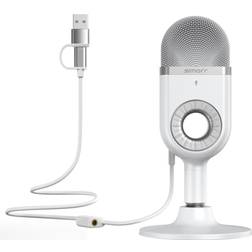 SmallRig 3492 Simorr Wave U1 USB Condenser Microphone (White) Mikrofon