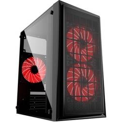 Gembird FORNAX-950R Tårn Micro-ATX Ingen Strømforsyning 3 x 12 cm