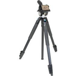 Slik Sprint Pro III EZ 4-Section Al Travel Tripod w/SH-707E Pan/Tilt Head, Black