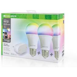 Caliber E27 Smart Home starterpack LED-pærer hvid/multi