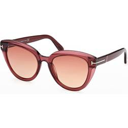 Tom Ford Women's Cat Eye Sunglasses, 53mm Red/Orange Gradient