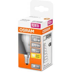 Osram LED-dråbepære E14 4,9W 827 Star, mat