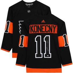 Fanatics Philadelphia Flyers Travis Konecny Autographed Black Adidas Authentic Jersey