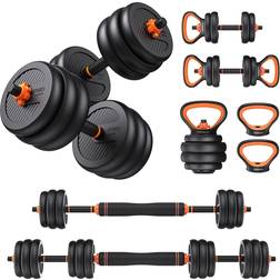 Feierdun 4 in1 Adjustable Dumbbells Set 50lb