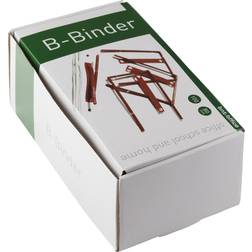 Office B-binder rød m/overligger og etiket 100stk/pak