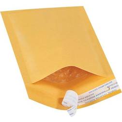 Office Depot Self-Seal #000 Bubble Mailers, Easy-Open Tear-Tab, Kraft, 3-7/8" x 6-3/4" 25/Case manila
