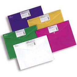 Snopake Snopake Polyfile ID Blue,Green,Pink,Purple,Turquoise folder