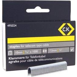 C.K Telecom Cable Staples 4.5mm wide x 10mm deep Box of 1000