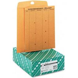 Quality Park 63664 Light Brown Kraft Resealable Redi-Tac Interoffice Envelope 10 x 13 100/box