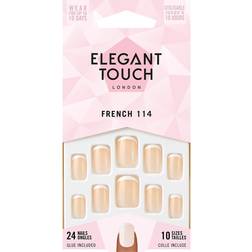 Elegant Touch French 114 False Nails-White