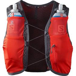 Salomon Active Skin 8 with Flasks Extra Large Fiery Red