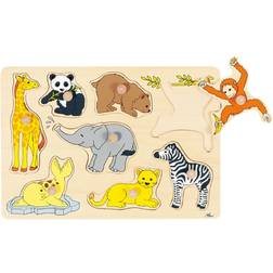 Goki Wild baby animals, lift-out puzzle