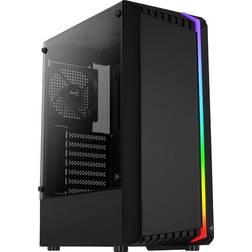 AeroCool Bionicv1bk Black Rgb Pc Case Tempered