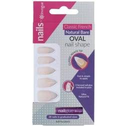 Invogue Classic French Oval Nails Natural Bare