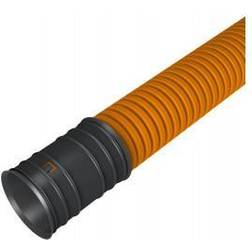 Kabelrør 110mm 6m 450N orange EVOCAB HARD HDPE korrugeret dobbeltvægget (6 meter)