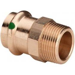VIEGA 15 mm x 1/2" Sanpress overgang NPT gevind