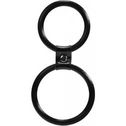 Linx Dream Toys män saker dubbel kukring, diameter ca 4,0 cm plus 5,0 cm, svart