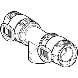 Geberit tee 32mmx1x32mm m/indv. gevind blyfri rødgods