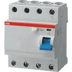 ABB Hfi Fejlstrømsafbryder 40a, 4 Polet, Udløsestrøm 30ma, Type Ac, 400v Ac, 70mm Bred F204ac-40/0,03