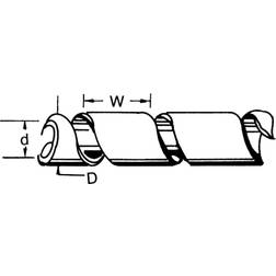 Nedis Kabel Rør 100 mm 10.0 Sort