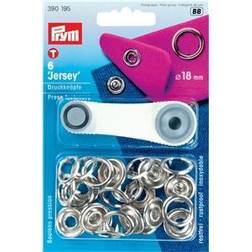 Prym Nähfrei-Druckknöpfe Jersey 18 mm silber