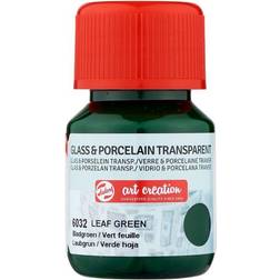 Art Creation Glas & Porcelænsfarve Transparent 30 ml Leaf Green (6032)