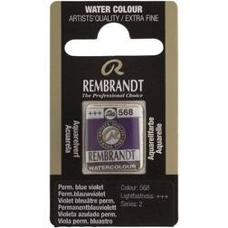 Rembrandt akvarelfarve half pan – Permanent Blue Violet 568