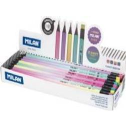 MiLAN HB round pencil with Sunset eraser (24 pcs)