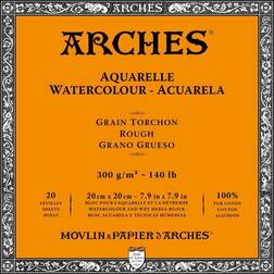 Arches Akvarelblok Rough 300g 20x20m