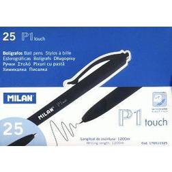 MiLAN Ballpoint Pen Black P1 Rubber Touch (WIKR-067250)