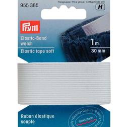 Prym 30 mm 1 m Soft Elastic Tape, White