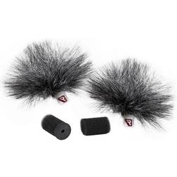 Rycote Grey Ristretto Lavalier Windjammer pair