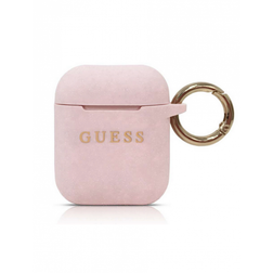 Guess Glitter Kopfhörer Tasche Pink