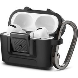 Spigen Lock Fit Airpods Pro 1/2 czarny/matte black ACS04755