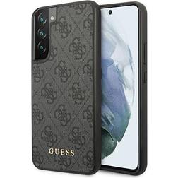 Guess GUHCS22SG4GFGR S22 S901 szary/grey hard case 4G Metal Gold Logo