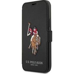 U.S. Polo Assn. ASSN US USFLBKP12LPUGFLBK iPhone 12 Pro Max 6.7 black/black book Embroidery Collection