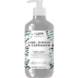 I love... I Love Naturals Hand & Body Lotion Lime, Ginger & Cardamon 500ml