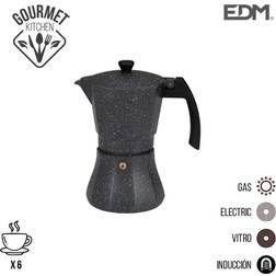 Edm E3/76136 Cafetera De Aluminio 6 Tazas Induccion