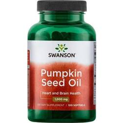 Swanson Pumpkin Seed Oil, 1000mg 100 softgels