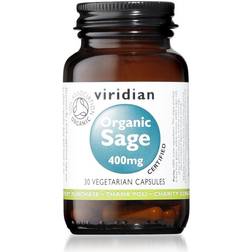 Viridian Nutrition Organic Sage, 400mg, 30 VCapsules