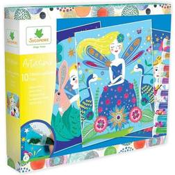 SYCOMORE Artissimo Children's Glitter Boards Fairy's White