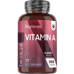 WeightWorld A-vitamin Kapslar 3500 mcg 365 kapslar Få 1-års förbrukning naturlig A-vitamin