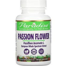 Paradise Herbs Passion Flower, 60 Vegetarian Capsules 60 pcs