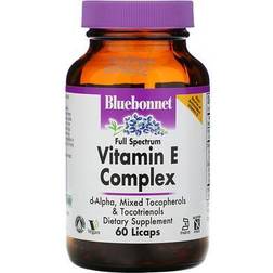 Bluebonnet Nutrition Vitamin E Complex, Full Spectrum 60 Licaps 60