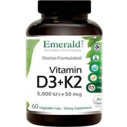 Emerald Laboratories, Vitamin D3 K2, 60 Vegetable Caps 60 st