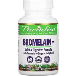 Paradise Herbs Bromelain 60 Vegetarian Capsules