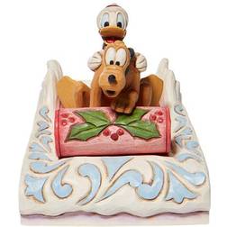 Disney Mickey & Minnie Mouse Donald & Pluto Sledding Samlerfigurer Unisex multicolor