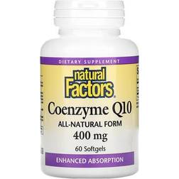 Natural Factors Coenzyme Q10, 400 mg, 60 Softgels 60