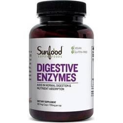 Sunfood, Digestive Enzymes, 700 mg, 90 Vegi Caps