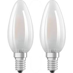 Osram LED-kertepære E14 4W, varmhvid, sæt m. 2 stk